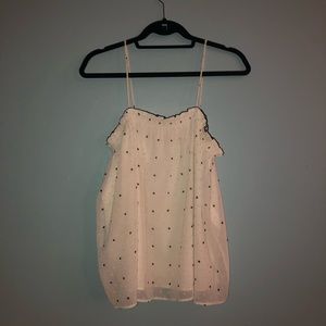 LOFT spaghetti strap boxy blouse